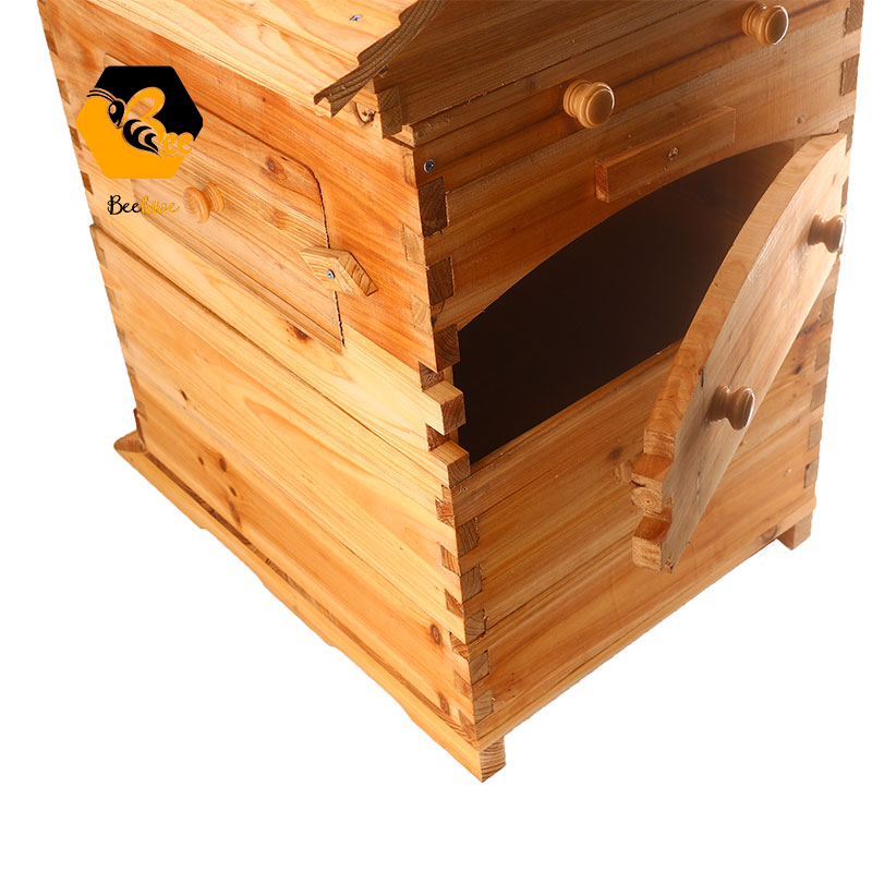 2022 Apiculture Beekeeping Equipment Wooden Beehive Flow Automatic Self-Flowing Honey Bee Hive
