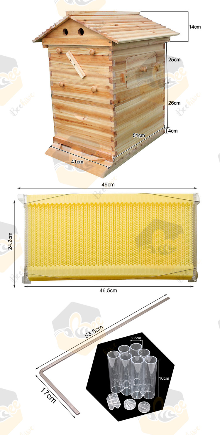 Self-Flowing Honey Bee Hive