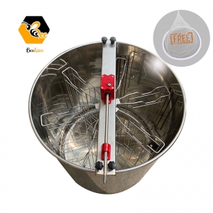 1 6 Frames Reversible Stainless Steel Manual Honey Extractor Shaker Beekeeping Honey Processing Machine