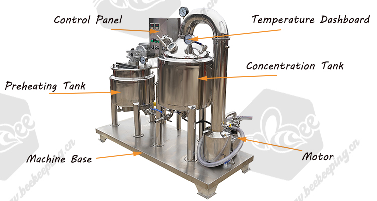 1 T Bee Honey Processing Purify Extraction Refining Machine
