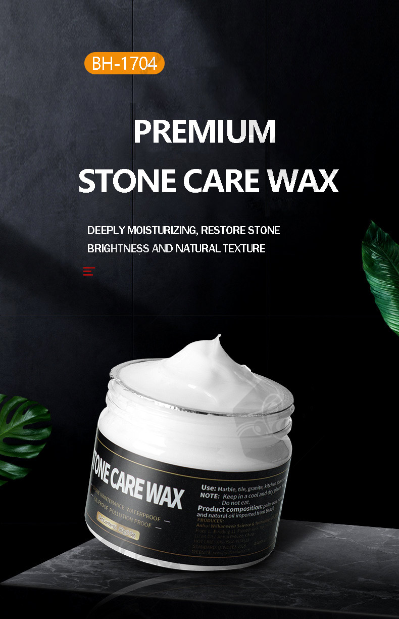 80g Care Wax Solid Stone Solid Natural Beeswax Polish Wood Seasoning Beeswax for Floor Cleaning and Household Polishing Wax
