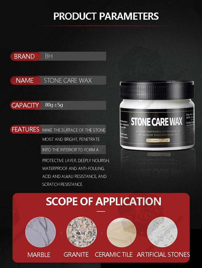 Factory direct sale stone care wax