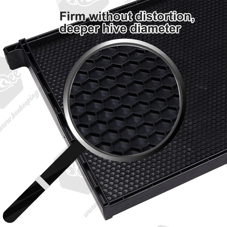 Beekeeping Equipment Black Color Plastic Bee Hive Frames with Comb Foundation