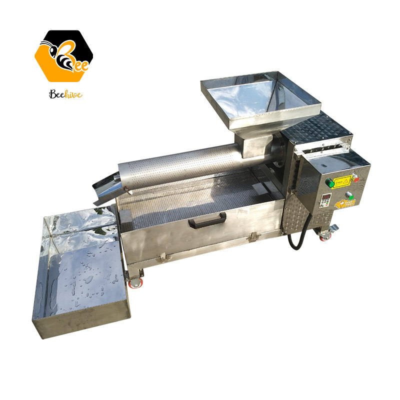 Beekeeping Screw Type Electric Honey Wax Separator Cappings Screw Press Honey / Beeswax Separator Machine