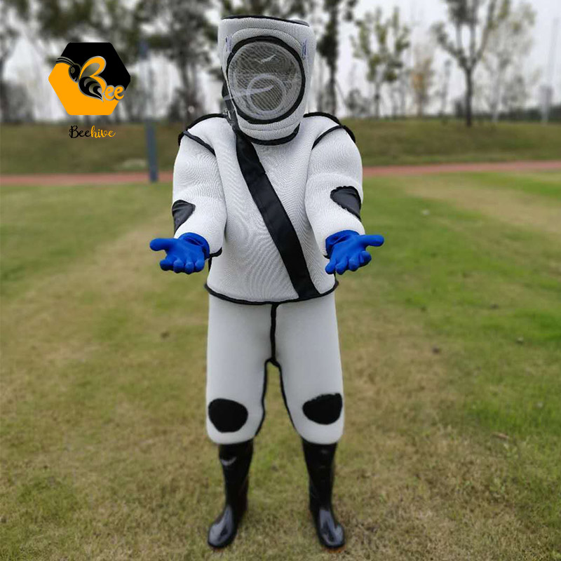 Bee Hornet Prevent / One-piece Wasps Protective Clothing Bee-proof Suit Beekeeper Outfit 3D Beekeeping Suit USB electric fan