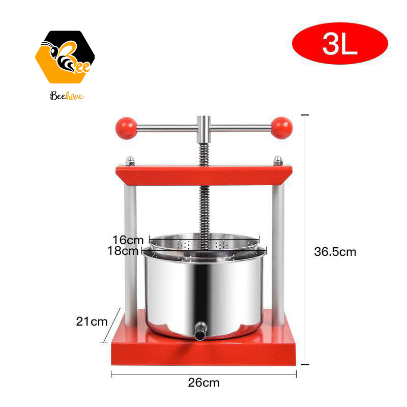 Factory Supply Manual Stainless Steel Fruit Juice Press Juicer Extractor Machine Apple Cider Maker Honey Press Machine
