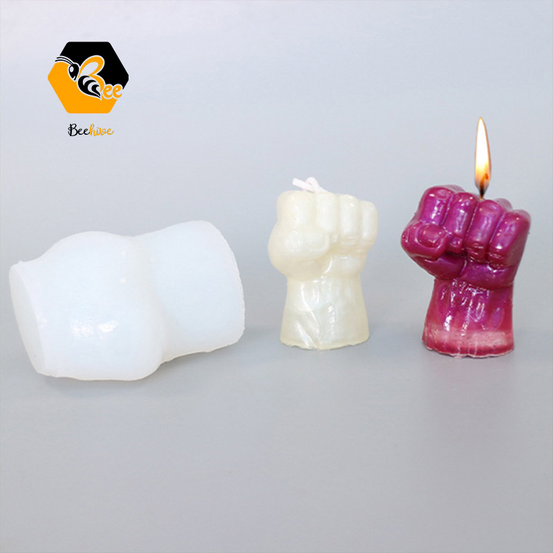 Handmade Candle Silicone Mold God's Hand Scented Candle Fist Drop Glue Plaster Ornament Silicone Mold