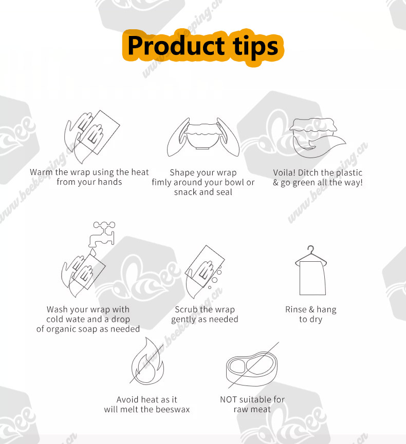 Reusable Beeswax Food Wraps,Beeswax Food Wraps