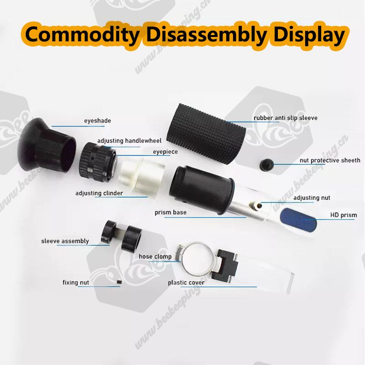 Wholesale Cheap Handheld Convenient Beekeeping Honey Refractometer for Sale