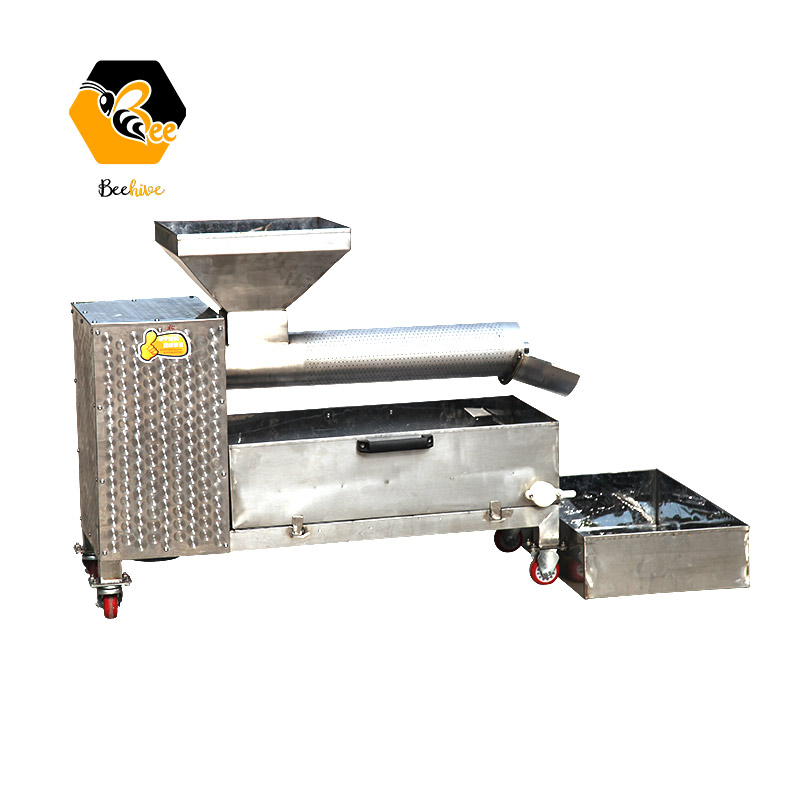 Beekeeping Screw Type Electric Honey Wax Separator Cappings Screw Press Honey / Beeswax Separator Machine