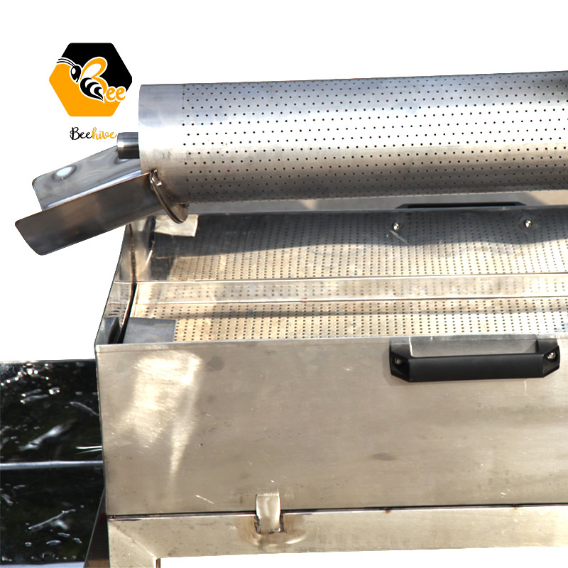 Beekeeping Screw Type Electric Honey Wax Separator Cappings Screw Press Honey / Beeswax Separator Machine