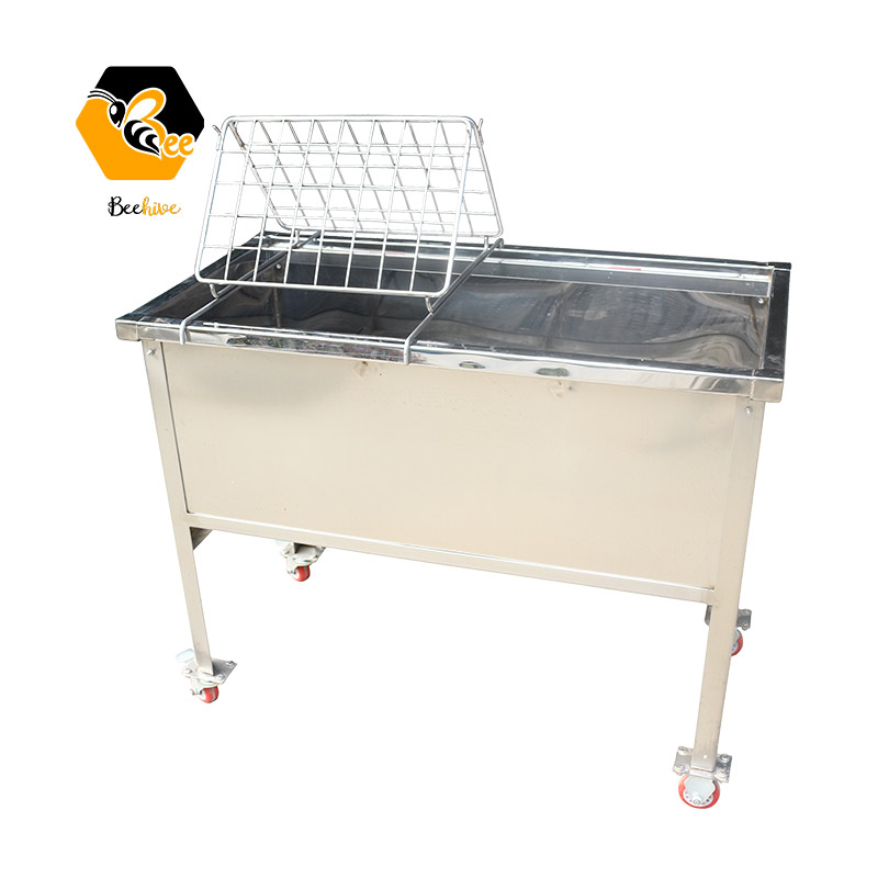 304 Stainless Steel Moveable Honeycomb Uncapping Tank & Tray & Rack Station Apiculture Beekeeping Equipment Bee Keeping Tool Supplies