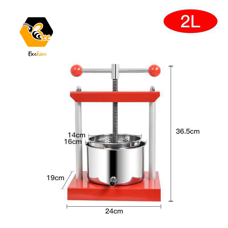 Factory Supply Manual Stainless Steel Fruit Juice Press Juicer Extractor Machine Apple Cider Maker Honey Press Machine