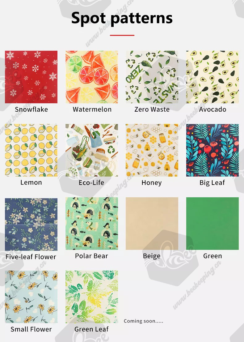 Reusable Beeswax Food Wraps,Beeswax Food Wraps