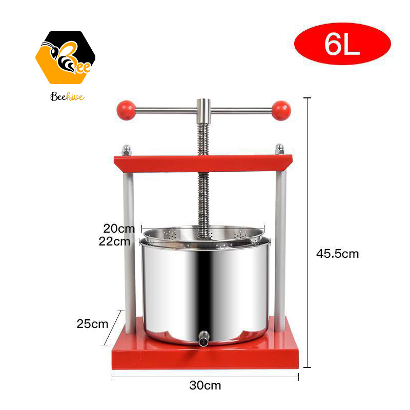 Factory Supply Manual Stainless Steel Fruit Juice Press Juicer Extractor Machine Apple Cider Maker Honey Press Machine