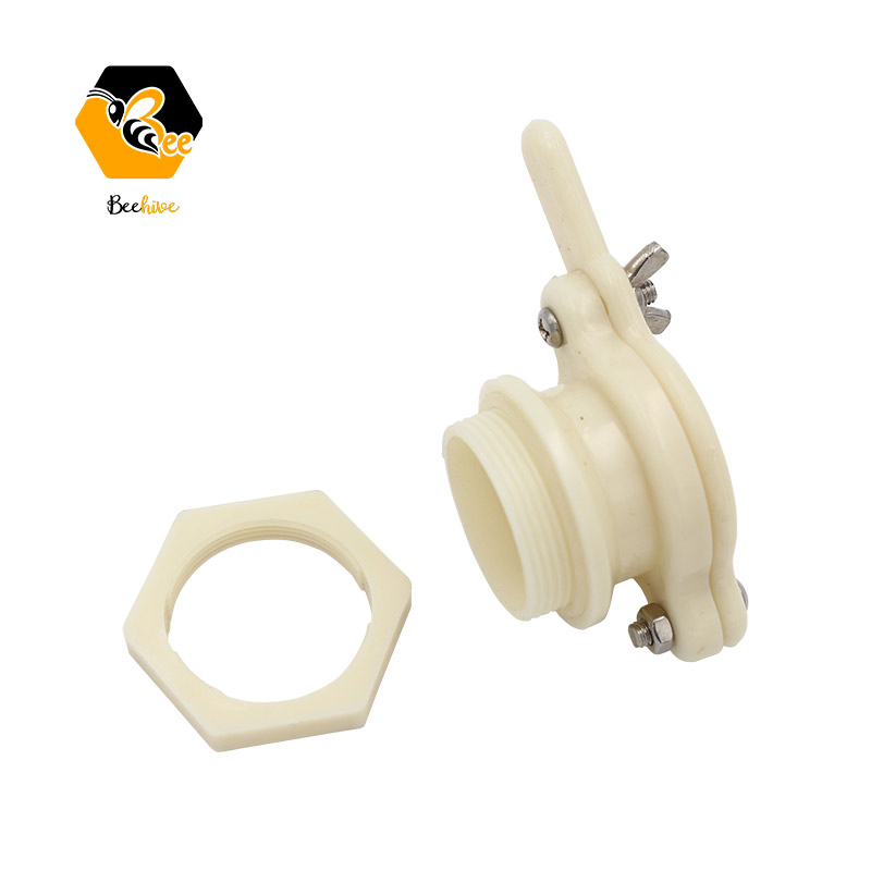 Hot Sale Beekeeping Tool Accessories Food Grade Extractor Valve Plastic Honey Gate Valve