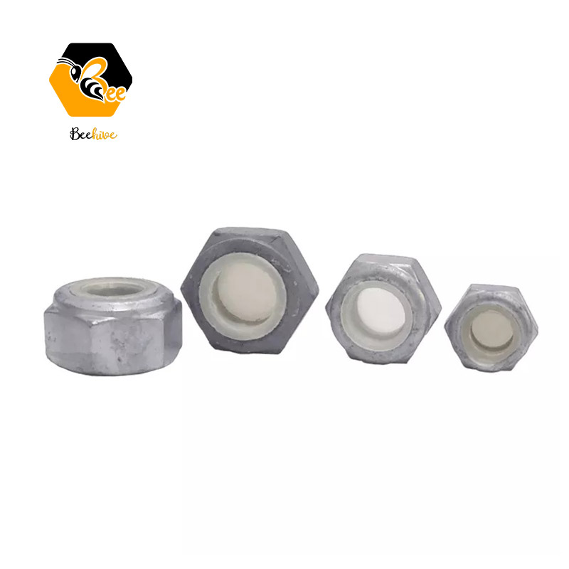 Factory Large Inventory Hot Dip Galvanized Anti-theft Lock Hex Nuts