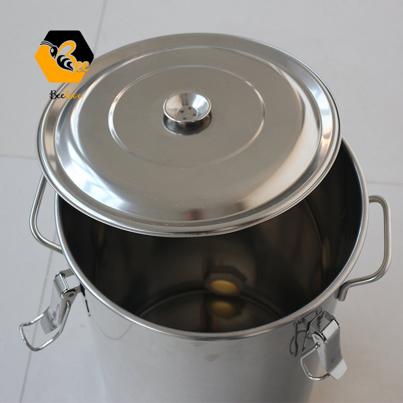 50L / 100L / 150L / 300L Stainless Steel Strainer Filter Bucket Barrel Drums with Strainer Flow Honey Mouth Base Rack