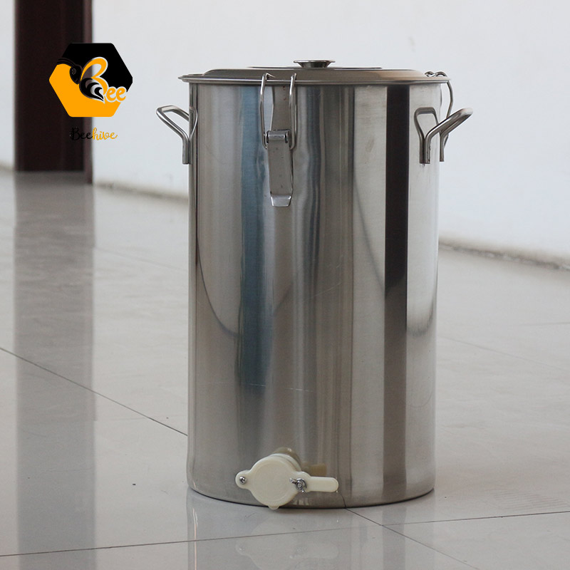 50L / 100L / 150L / 300L Stainless Steel Strainer Filter Bucket Barrel Drums with Strainer Flow Honey Mouth Base Rack