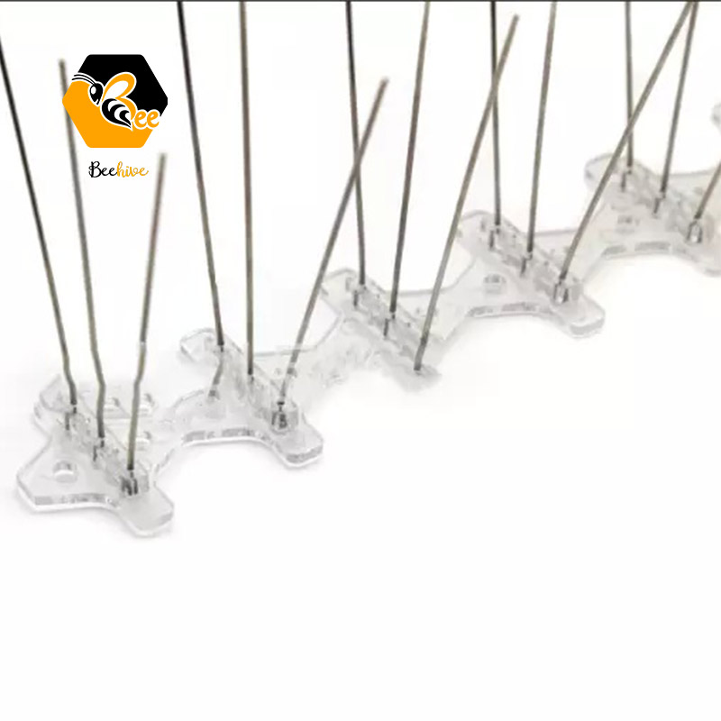 Outdoor Anti-Aging Plastic Base 304 Stainless Steel Fence Window Bird Nail Anti-Theft and Anti Bird Thorn