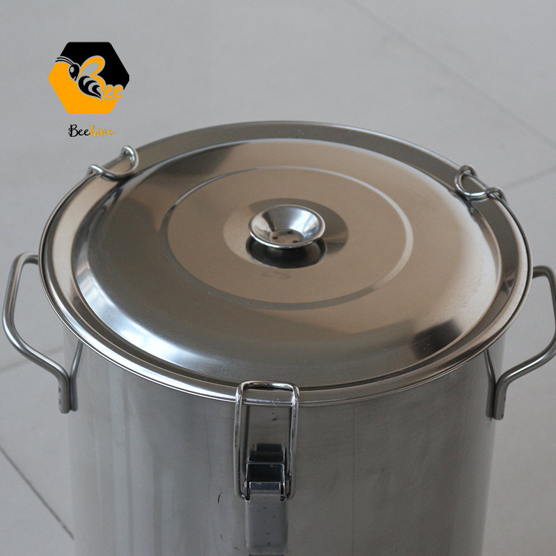 50L / 100L / 150L / 300L Stainless Steel Strainer Filter Bucket Barrel Drums with Strainer Flow Honey Mouth Base Rack