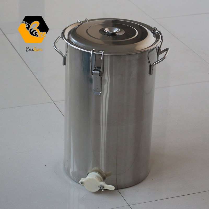 50L / 100L / 150L / 300L Stainless Steel Strainer Filter Bucket Barrel Drums with Strainer Flow Honey Mouth Base Rack