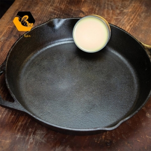 3 Cast Iron Care Essential: Natural Seasoning Wax – Prevents Rust, Non-Stick, One-Step Application!